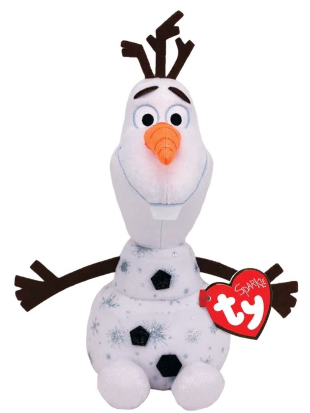 Olaf Plushie from Frozen by Ty- sparkly- 12 inches- with tags